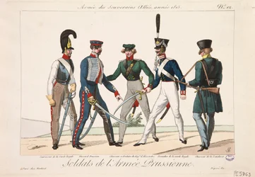 Soldaten der preußischen Armee, Armee der alliierten Souveräne, 1815
